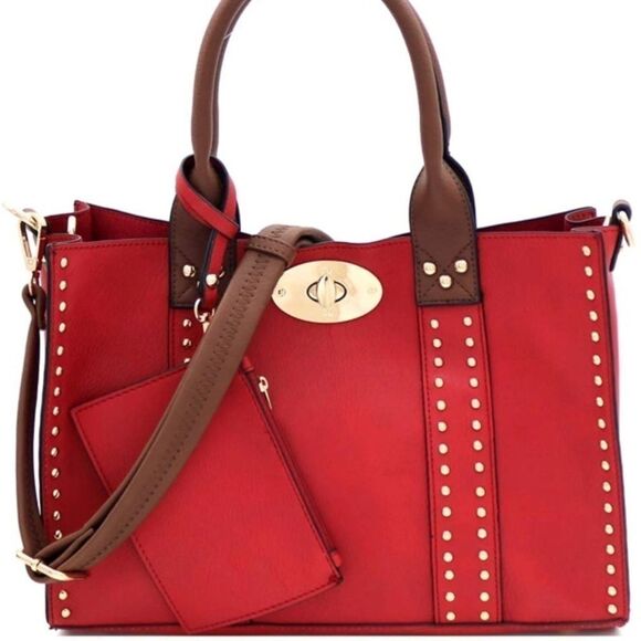 ⭐️Host Pick⭐️3 N 1 Chic Studded Handbag - Picture 1 of 12